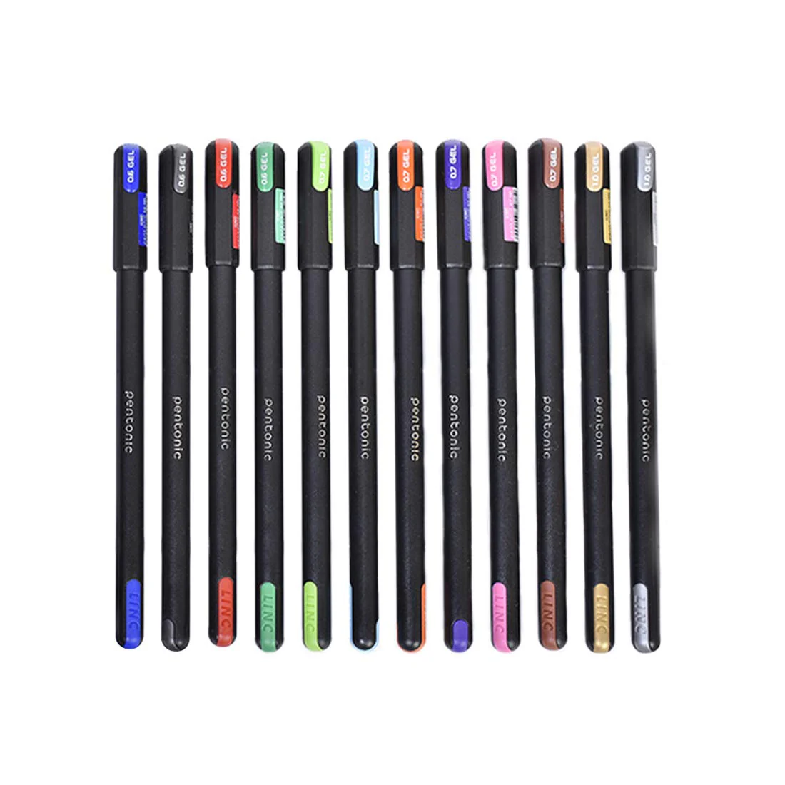 Pentonic Hard Box Case Multicolour 0.6mm Gel Pen Set - Image 4