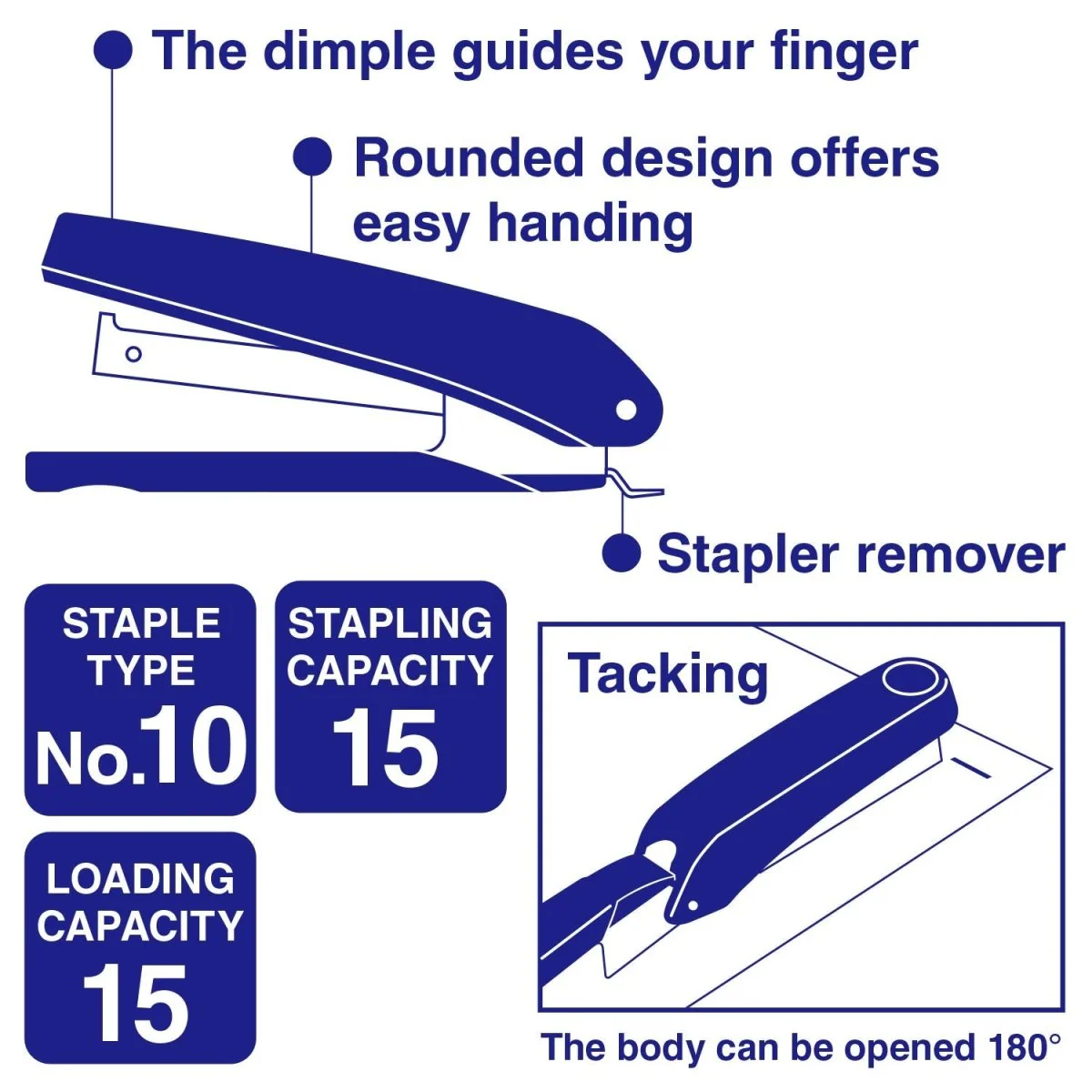 Plus Office Paper Stapler - Image 3