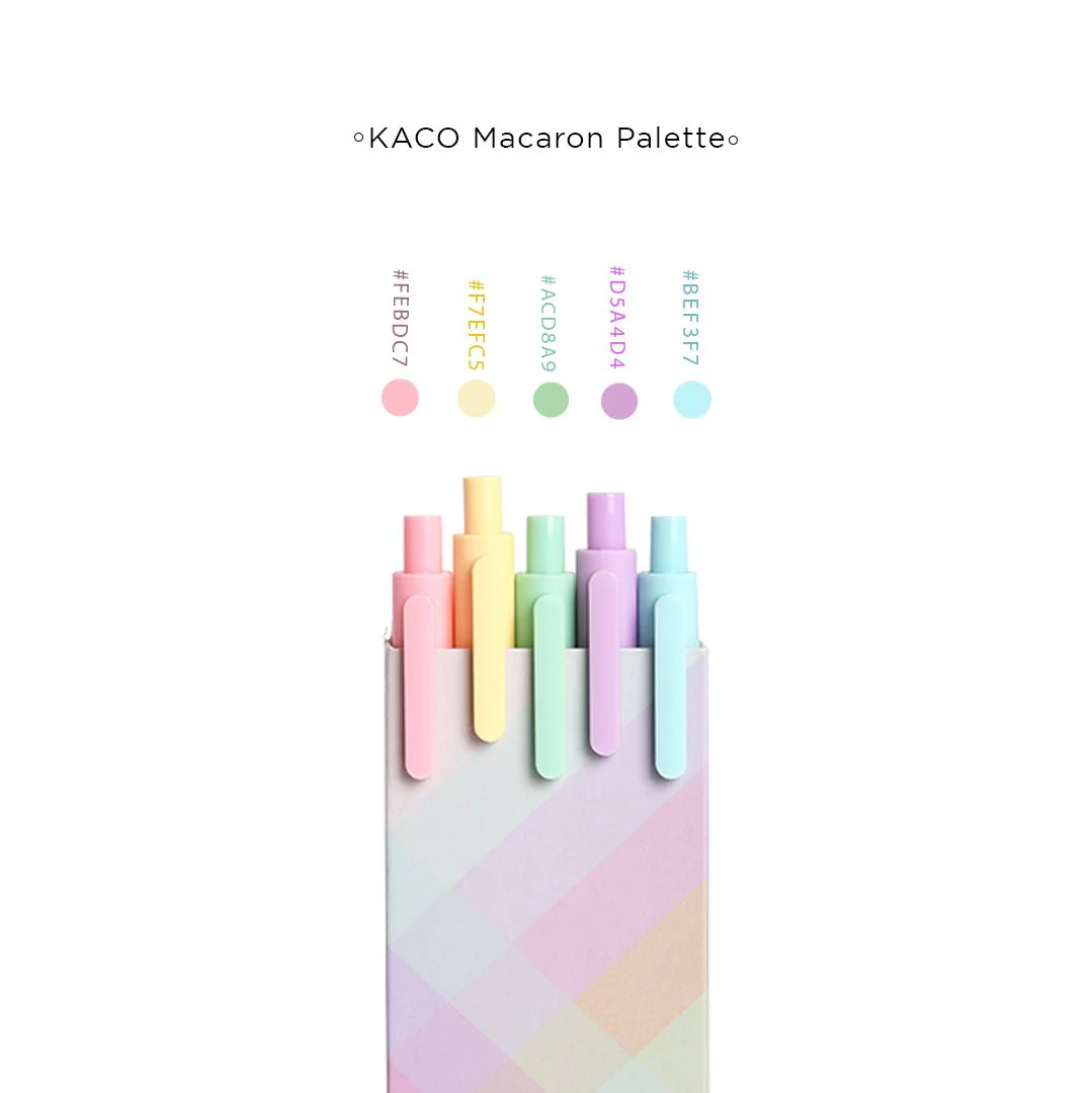 Kaco Pure Macaron 0.5mm Gel Pen Set - Image 28