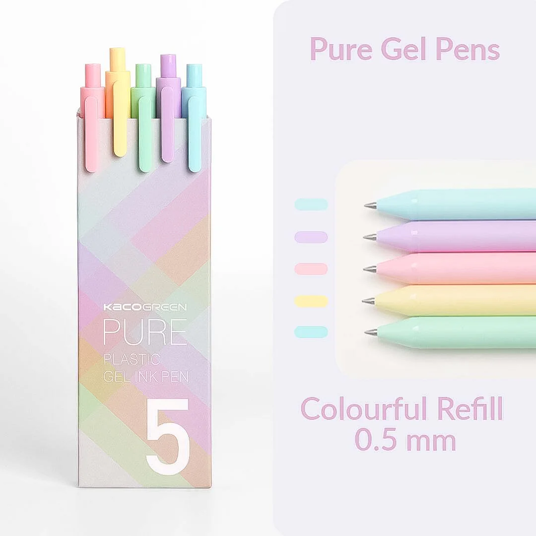 Kaco Pure Macaron 0.5mm Gel Pen Set - Image 30