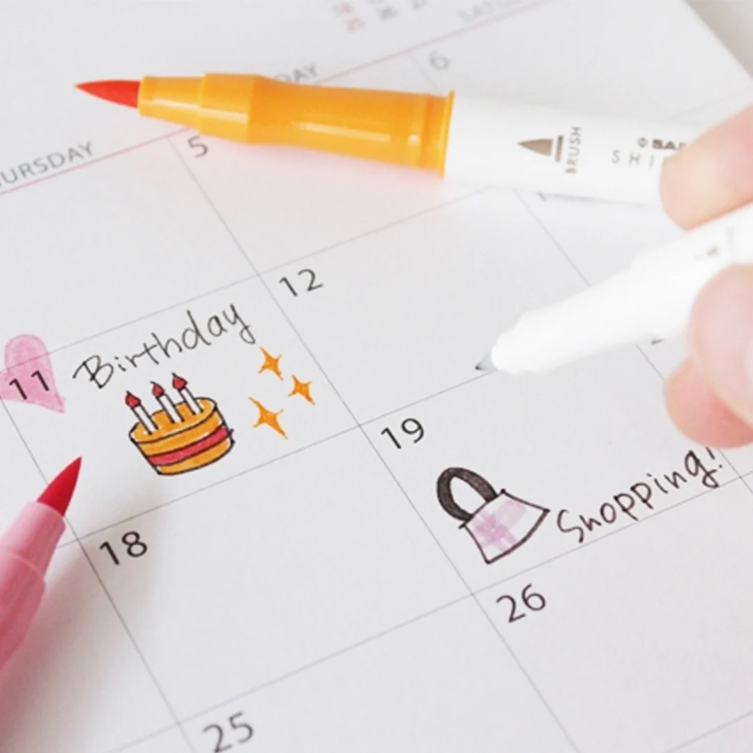 Sailor Shikiori Twin Brush Pen Set - Image 7