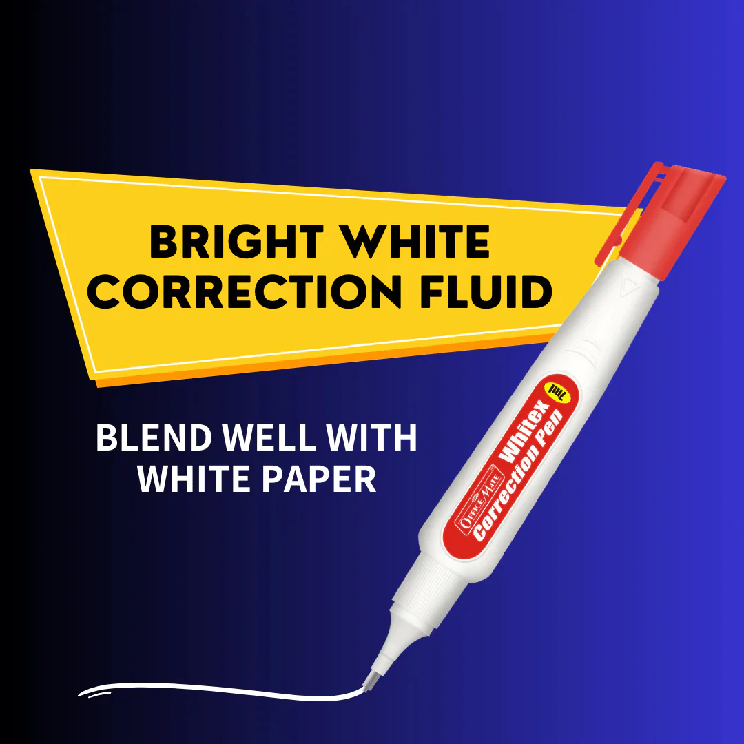 Soni Officemate Correction 7ml Pen Metal Tip - Image 9