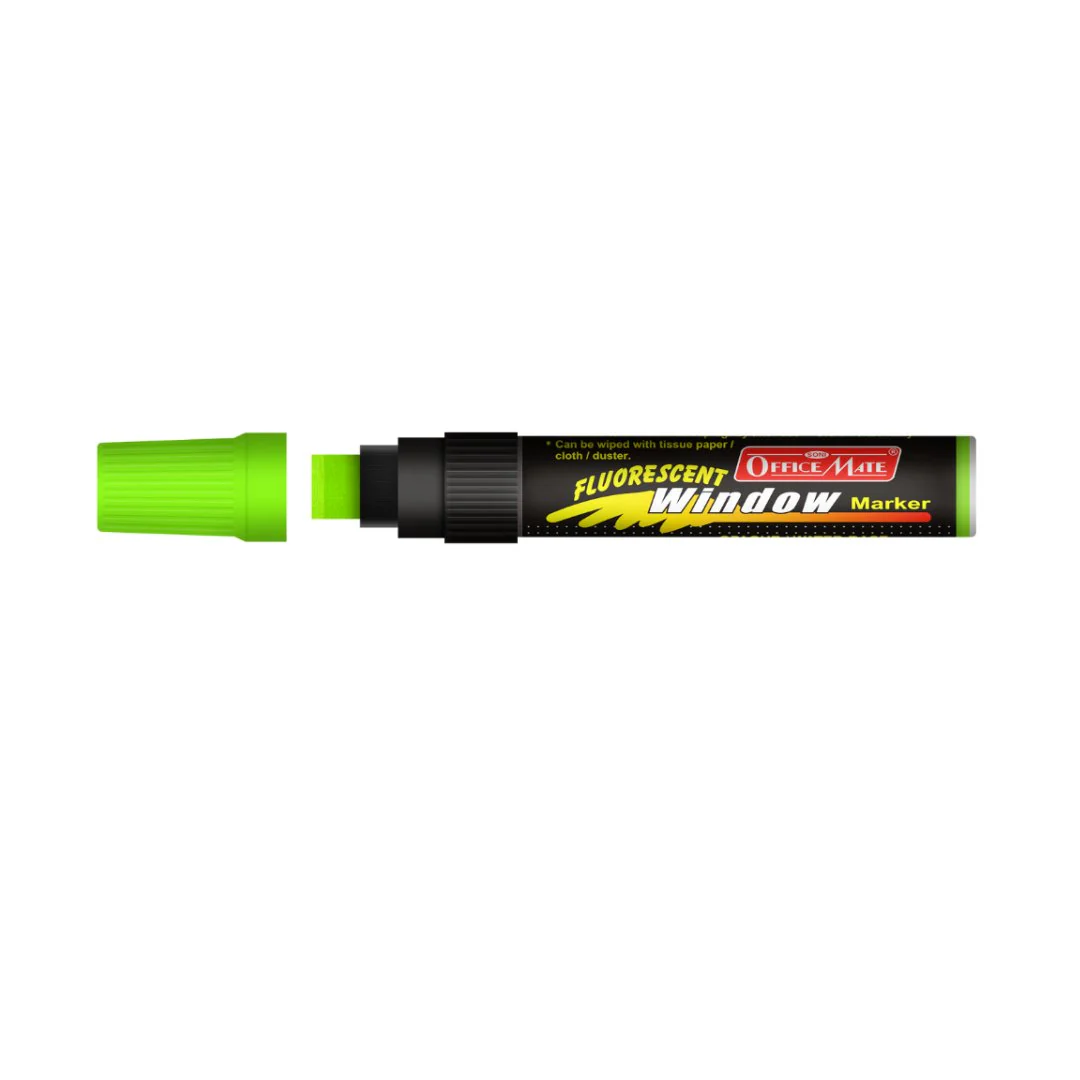 Soni Officemate Jumbo Fluorescent Window Markers - Image 15