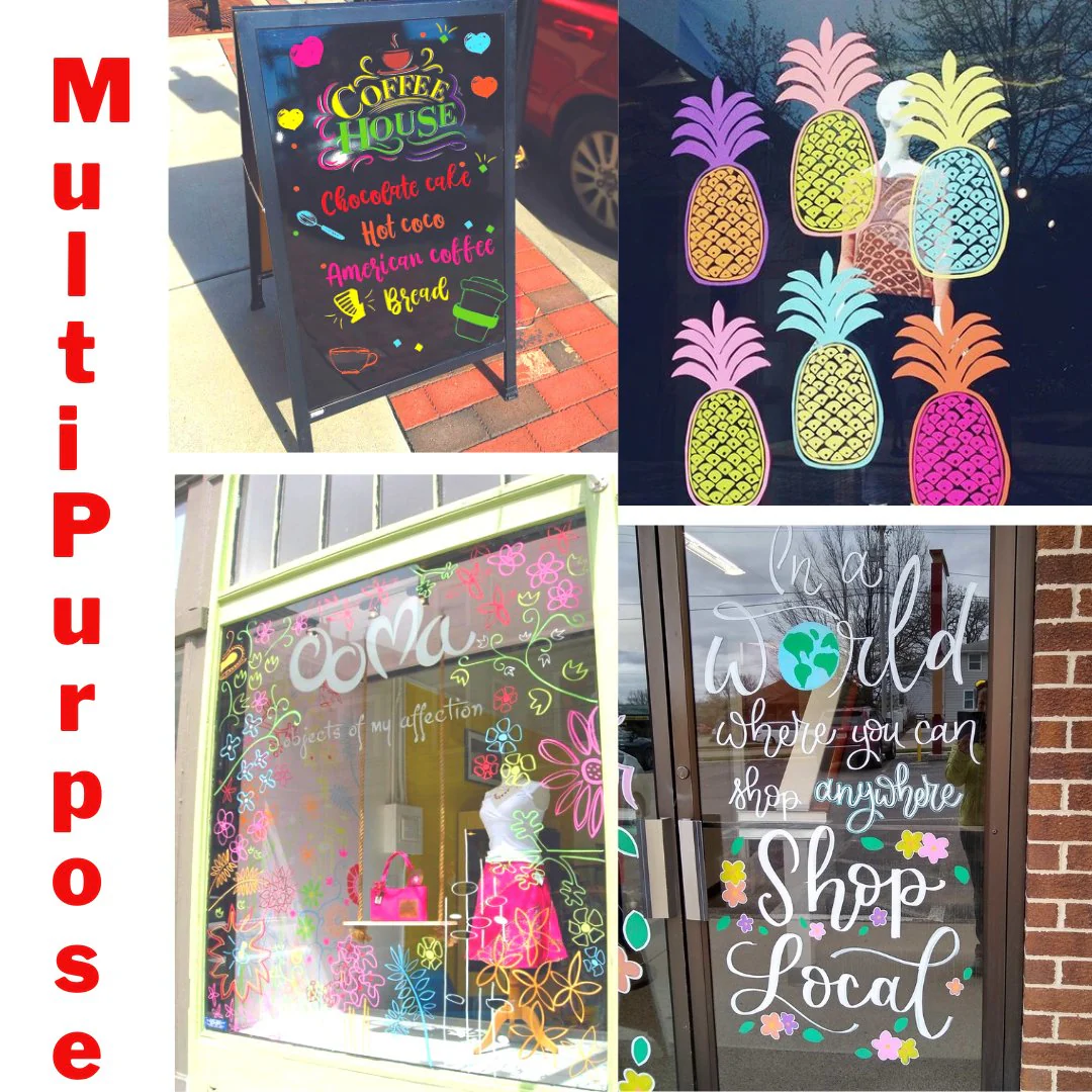 Soni Officemate Jumbo Fluorescent Window Markers - Image 5