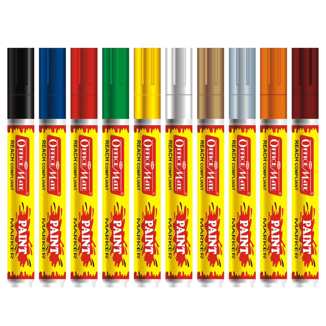 Soni Officemate Paint Markers – Medium Tip Set - Image 3