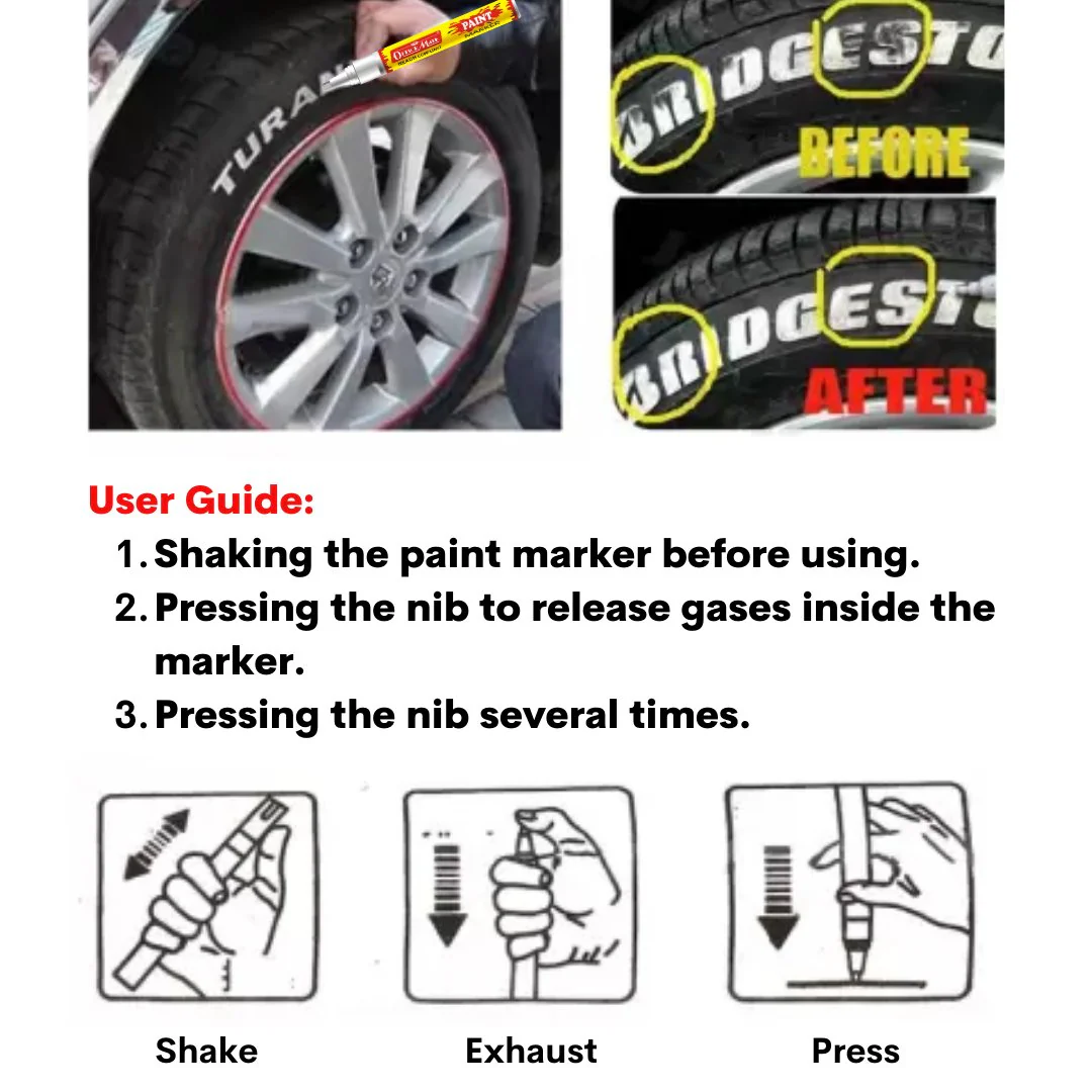 Soni Officemate Paint Markers – Medium Tip Set - Image 7