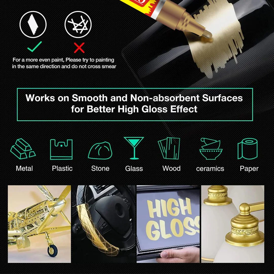 Soni Officemate Paint Markers – Medium Tip Set - Image 8