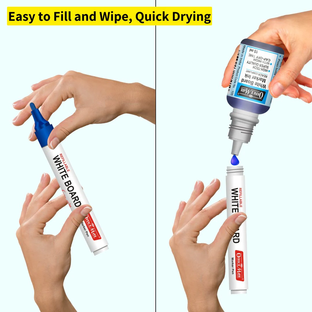 Soni Officemate Whiteboard Marker Kit - Pack of 1 - Image 9