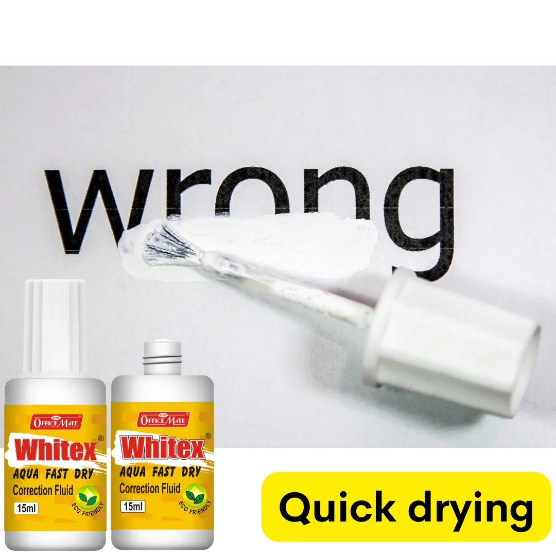 Soni Officemate Whitex Correction Fluid 15ml - Image 4
