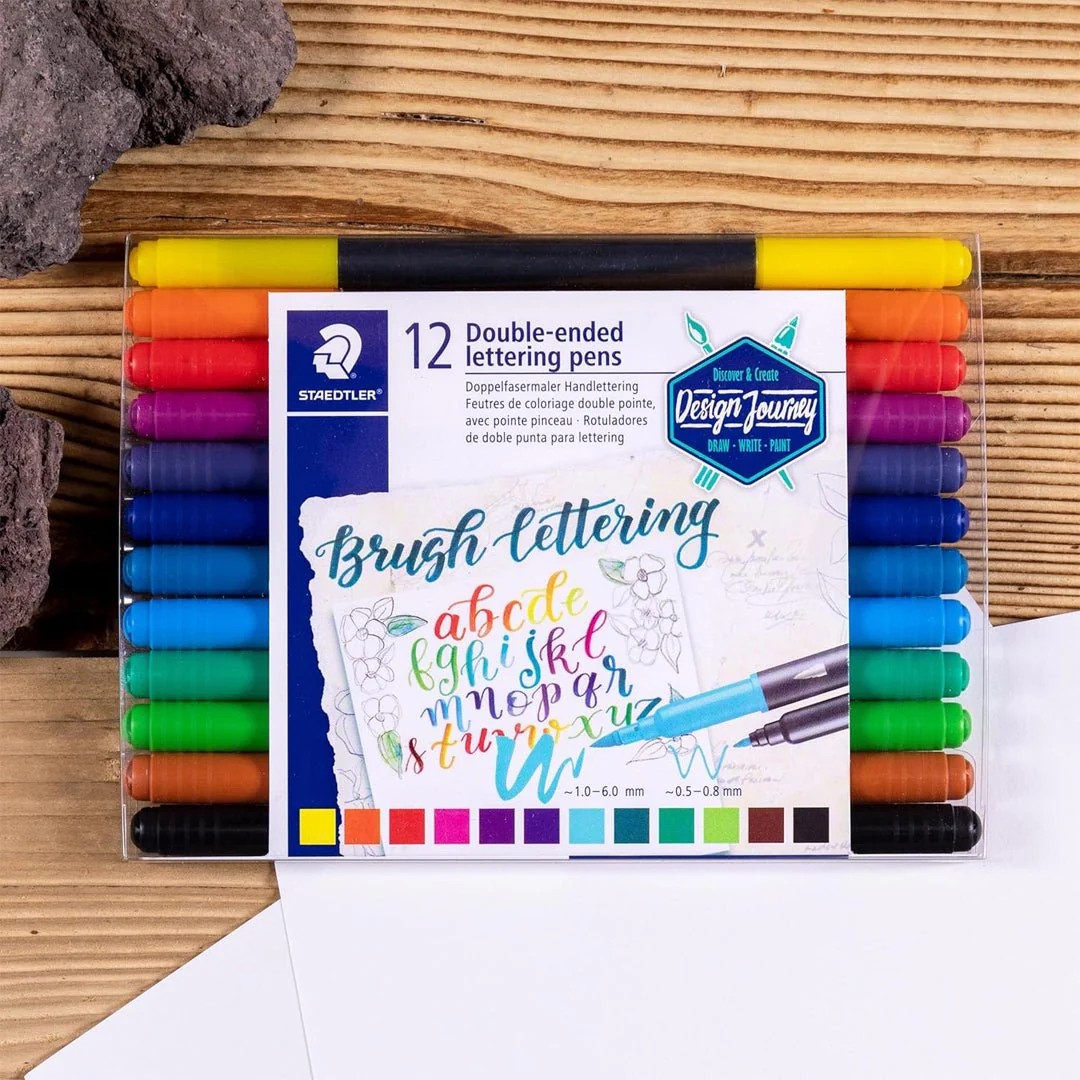 Staedtler Double-Ended Lettering Brush Pens - Image 5