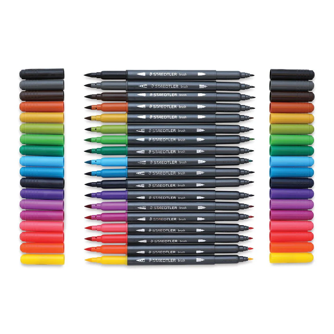 Staedtler Double Ended Watercolour Brush Pens - Image 4