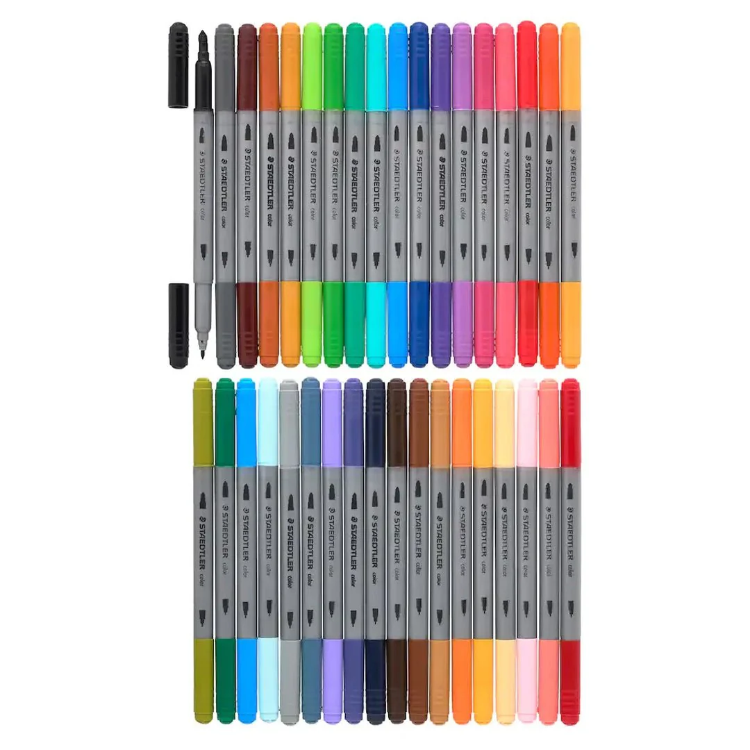 Staedtler Double Ended Watercolour Brush Pens - Image 9