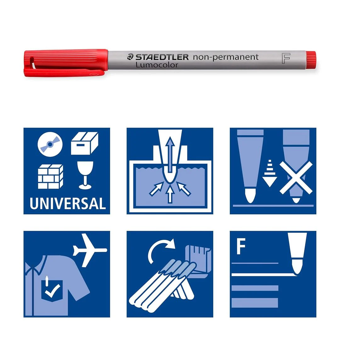 Staedtler 0.6mm Lumocolor Non-Permanent Pen Sets - Image 8