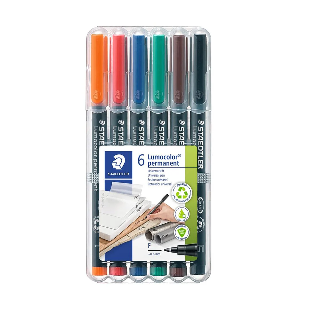 Staedtler 0.6mm Lumocolor Permanent Markers Sets - Image 12