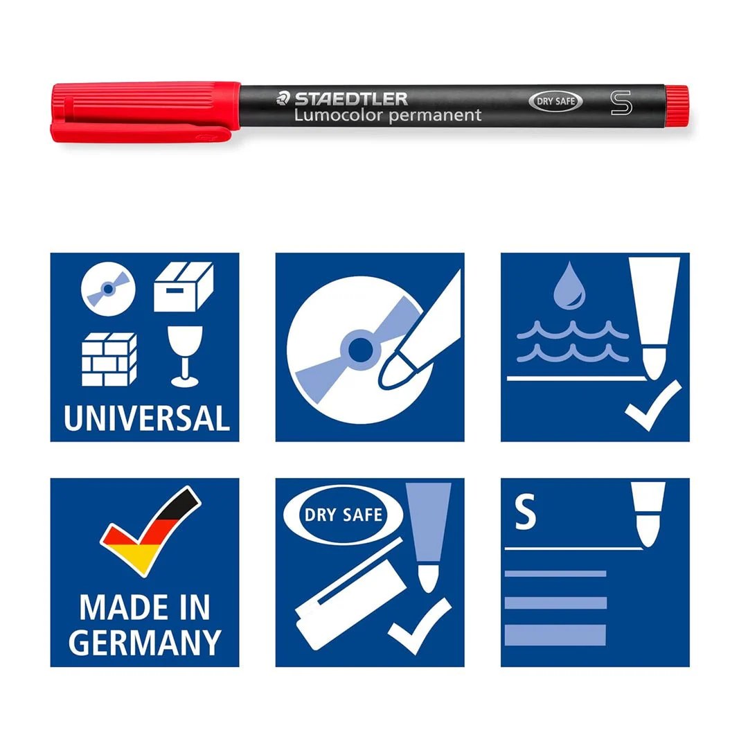 Staedtler 0.6mm Lumocolor Permanent Markers Sets - Image 14