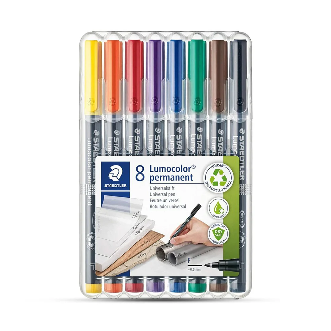 Staedtler 0.6mm Lumocolor Permanent Markers Sets - Image 18