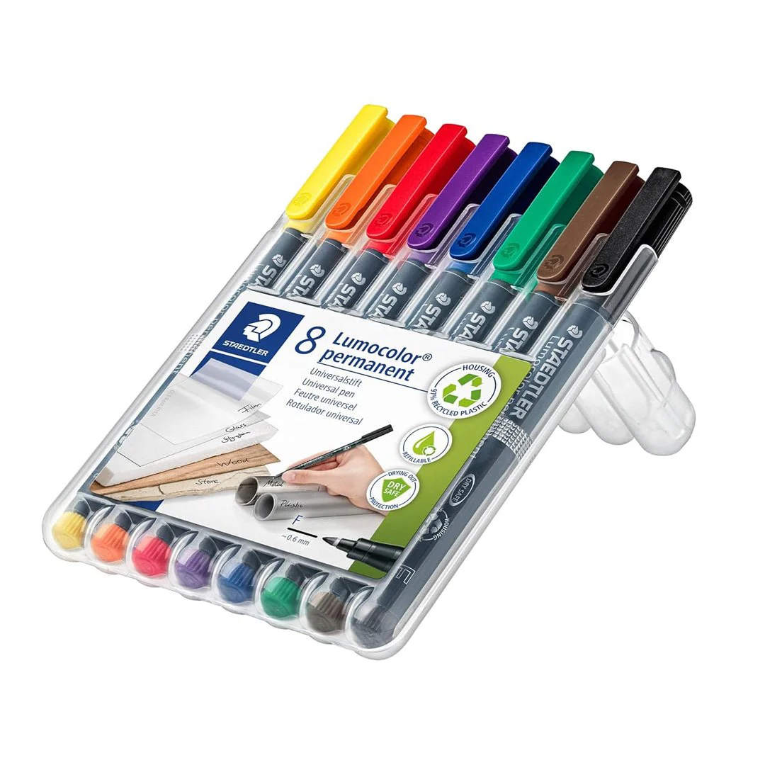 Staedtler 0.6mm Lumocolor Permanent Markers Sets - Image 20