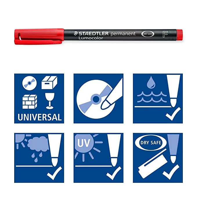 Staedtler 0.6mm Lumocolor Permanent Markers Sets - Image 7