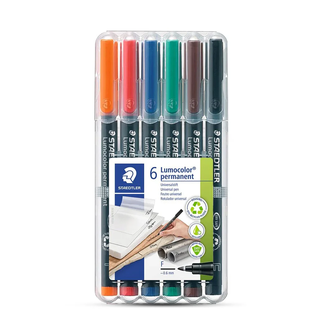 Staedtler 0.6mm Lumocolor Permanent Markers Sets - Image 9