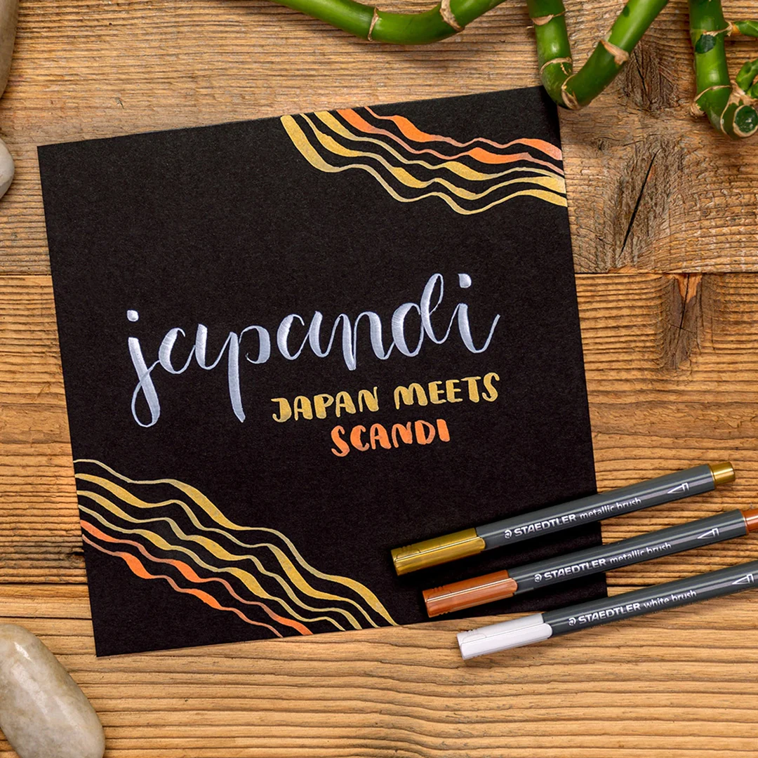 Staedtler Metallic Brush Pen Assorted Colors - Image 5