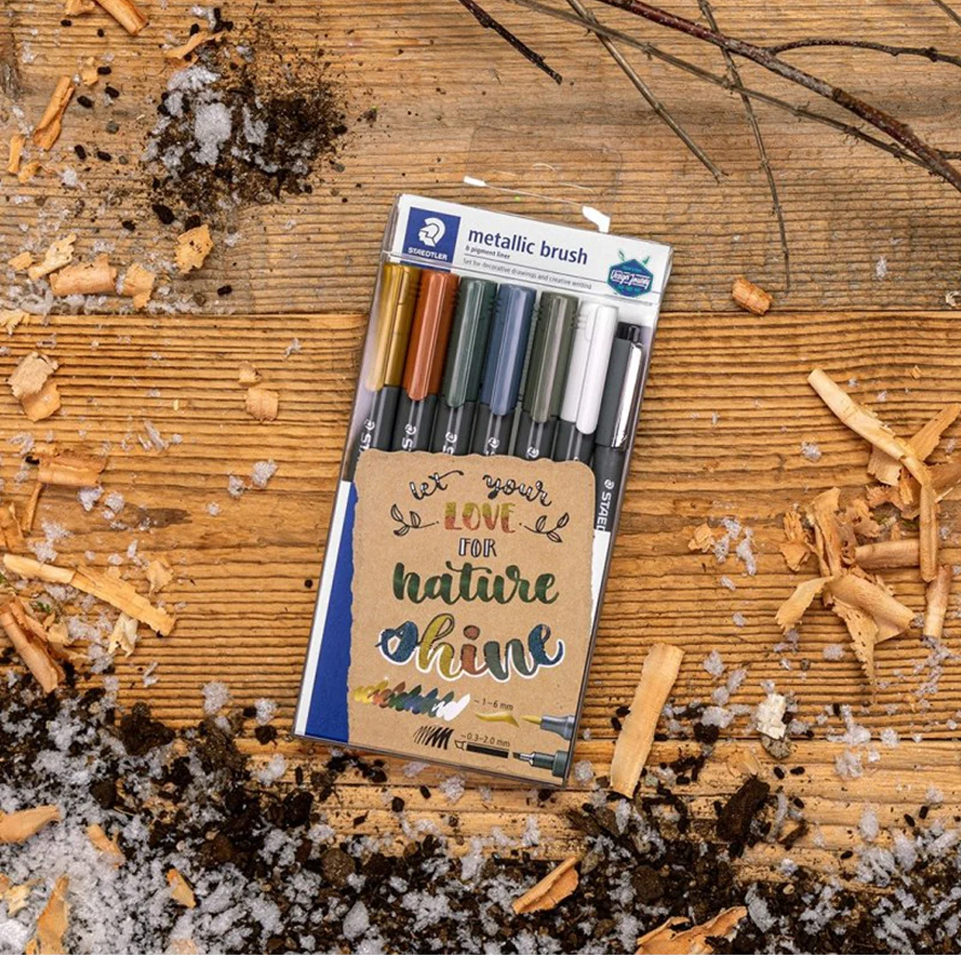 Staedtler Metallic Brush Pen Set - Image 6