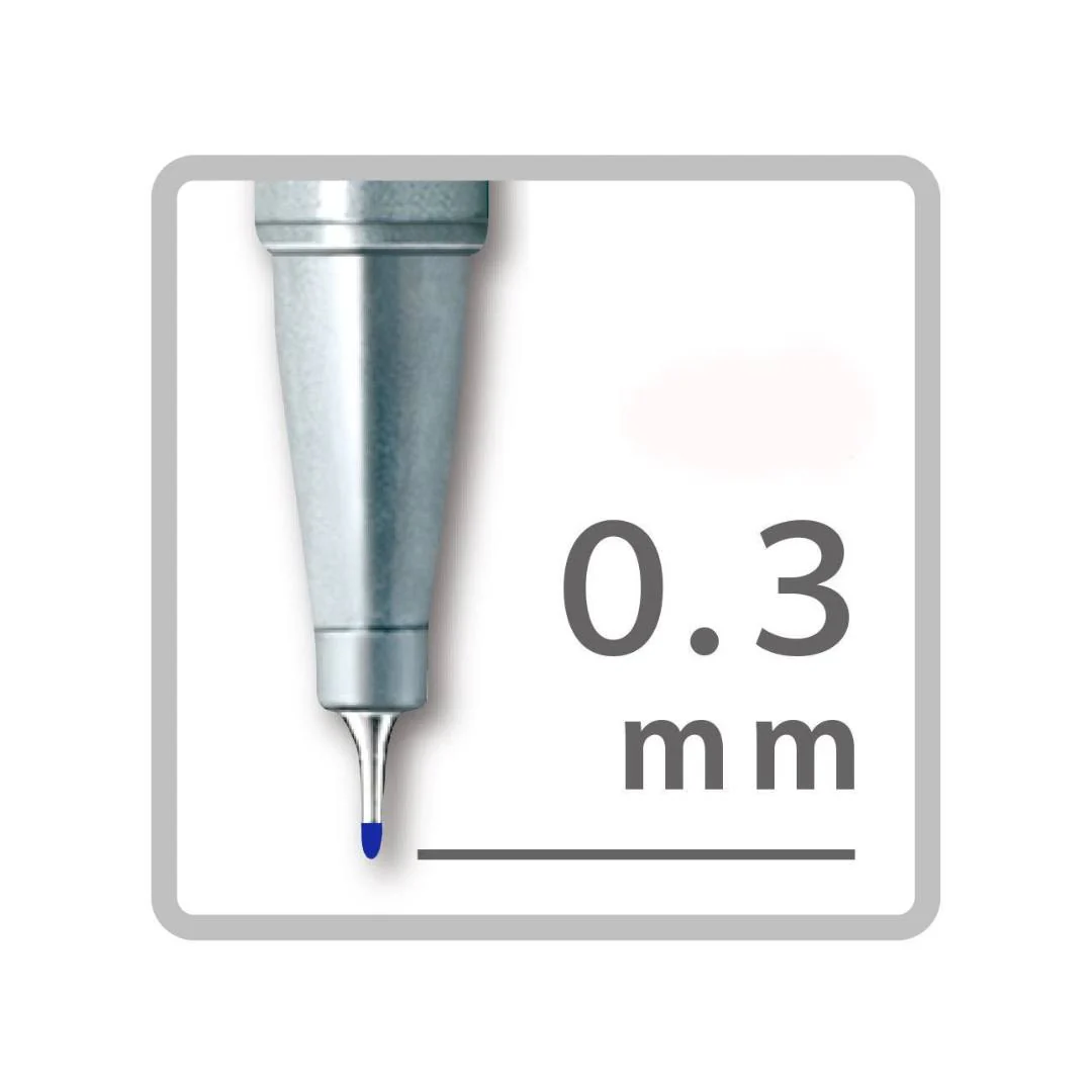 Staedtler 0.3mm Triplus Black Fineliner - Image 7