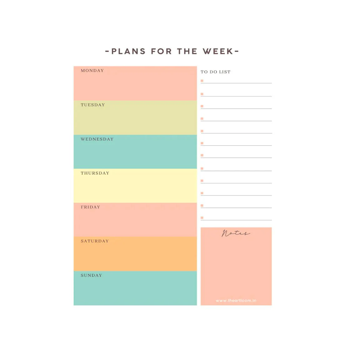 The Art Loom Plans For The Week A5 Planner - Image 5