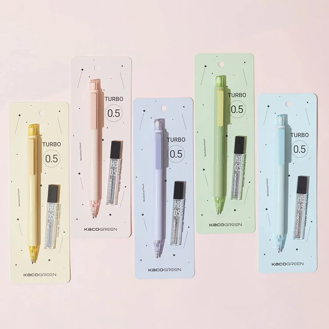 Kaco Turbo Mechanical Pencil 0.5 Premium + Resin Leads - Image 11