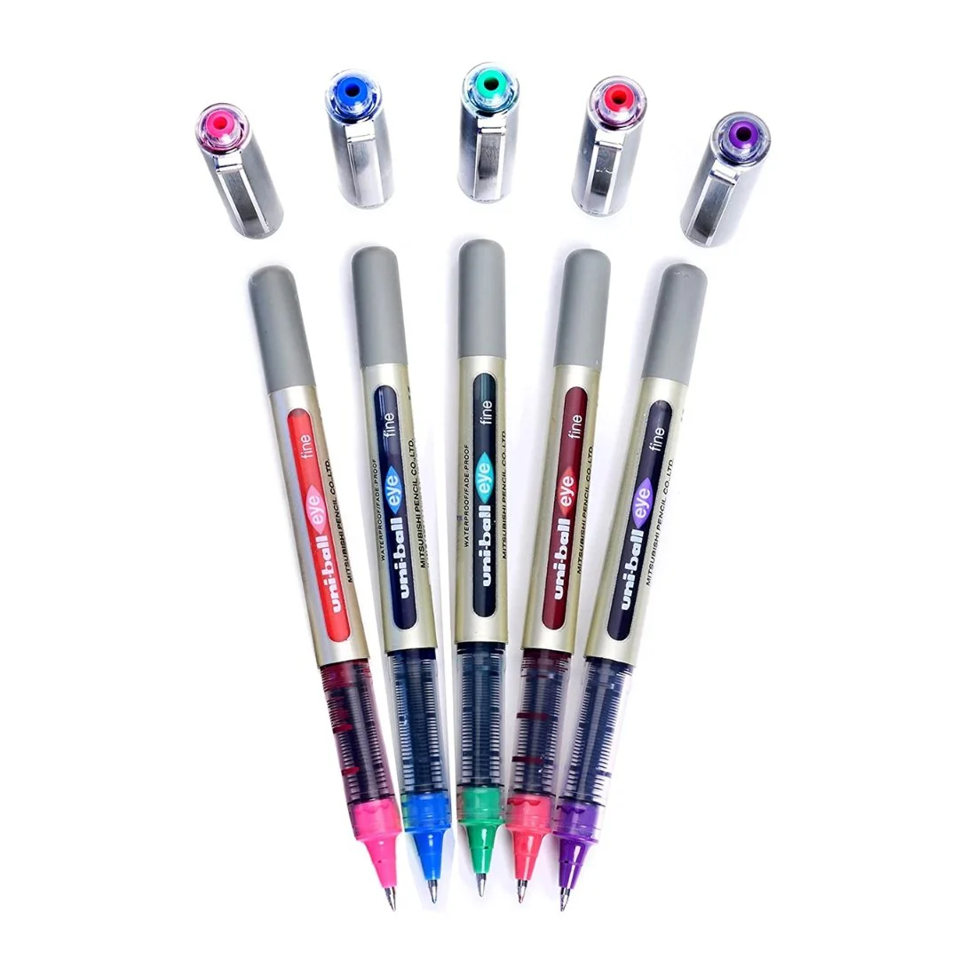 Uni-Ball Eye Multicolor Ink 0.7mm Roller Ball Pen Set - Image 3