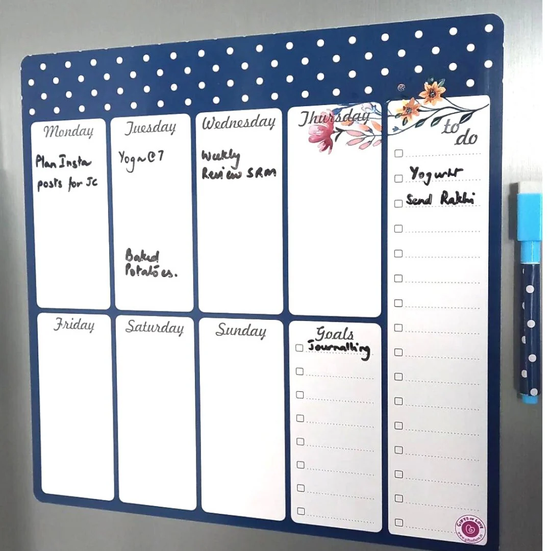 Gifts of Love Azalea Magnetic Rewritable Week Planner - Image 3