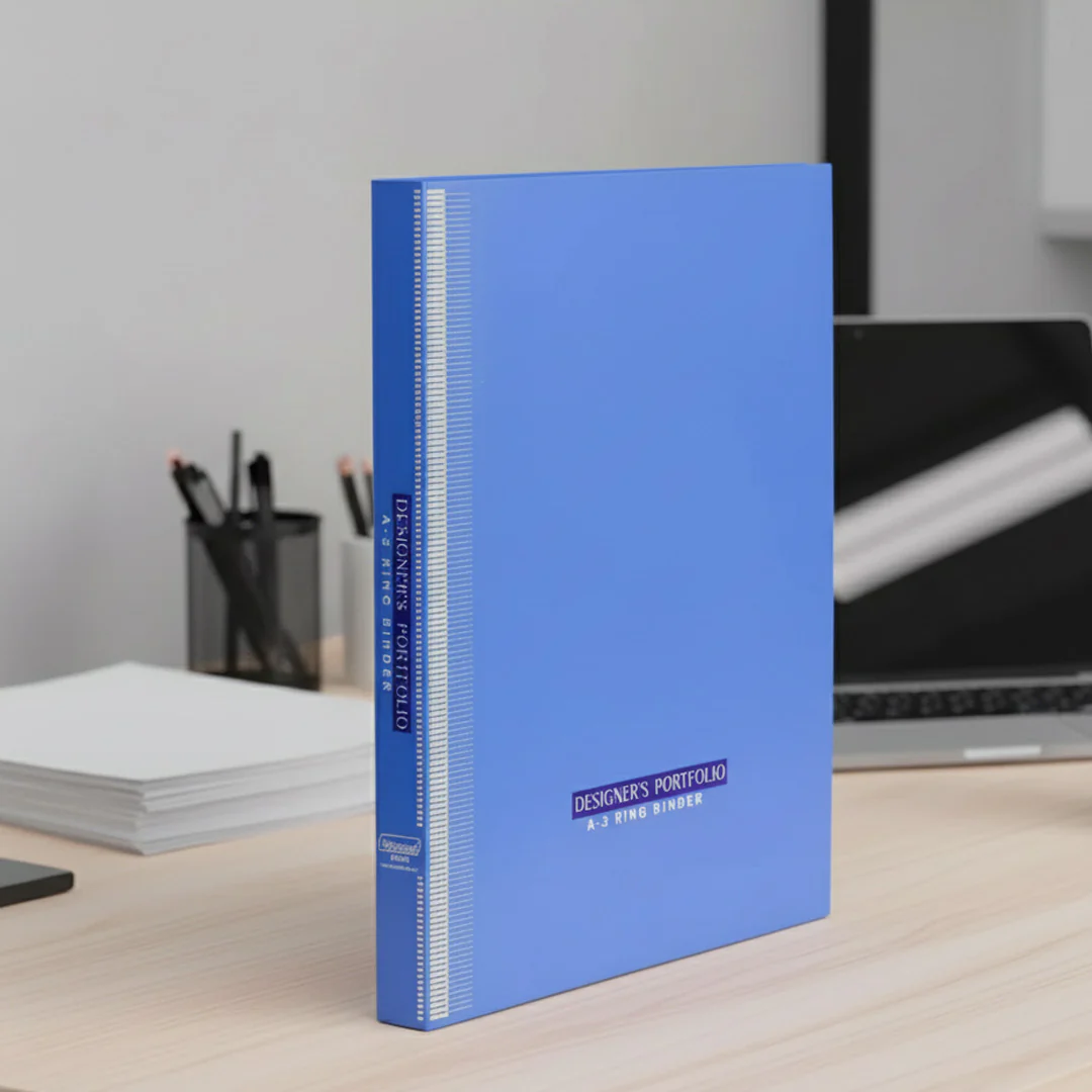 Worldone B4 Blue Ring Binder - Image 3