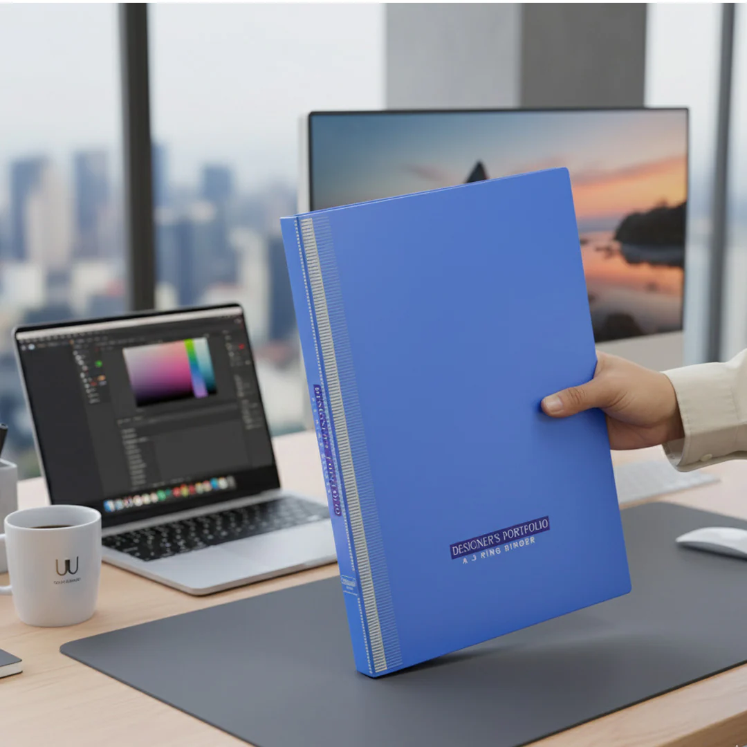 Worldone B4 Blue Ring Binder - Image 5