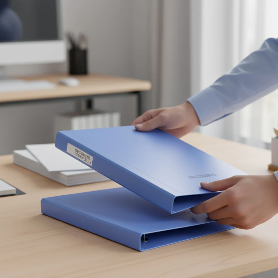 Worldone B4 Blue Ring Binder - Image 6